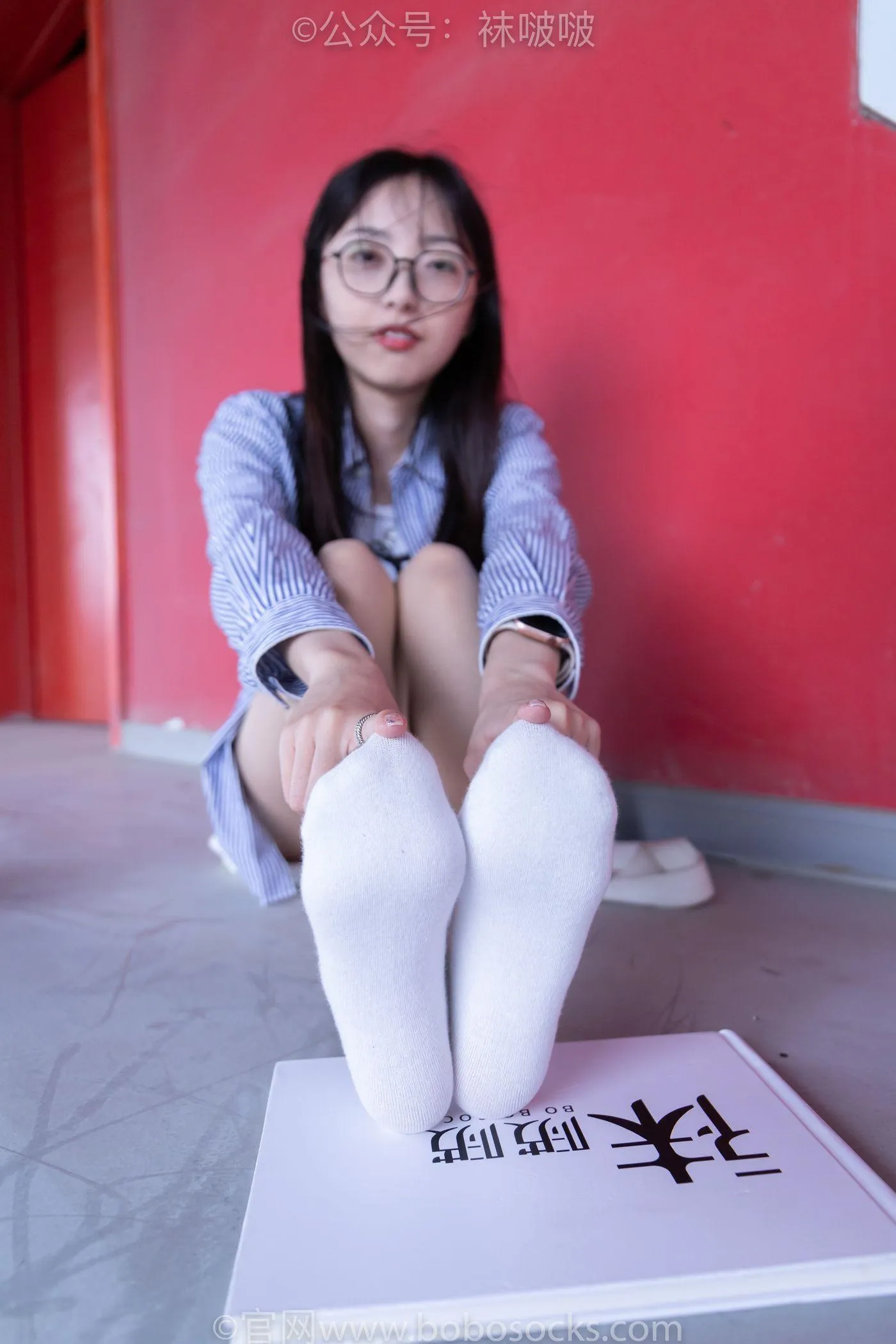 [BoBoSocks袜啵啵]NO.011 稚予-AJ、白色短棉袜、肉丝 [139P]插图2